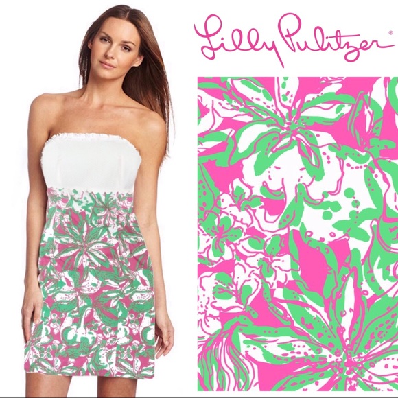 Lilly Pulitzer Dresses & Skirts - Lilly Pulitzer Franco Dress Forgot my Trunks Pink